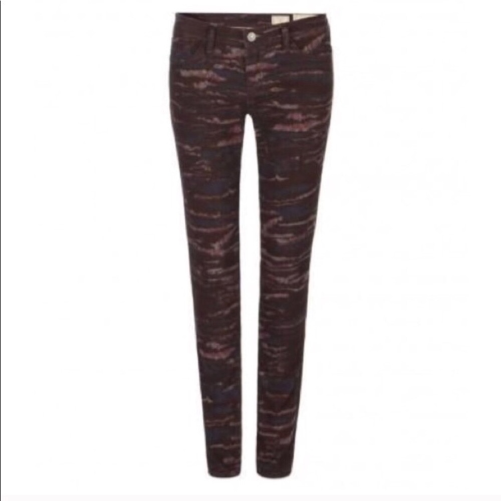 All saints Ashby jeans size 28 burgundy low rise